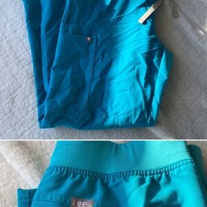 Figs Vibrant Teal Scrub Pants